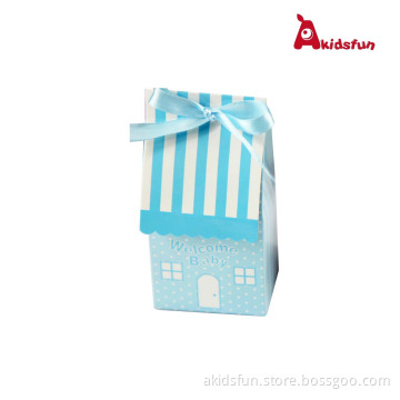House Shape Gift Box with Satin